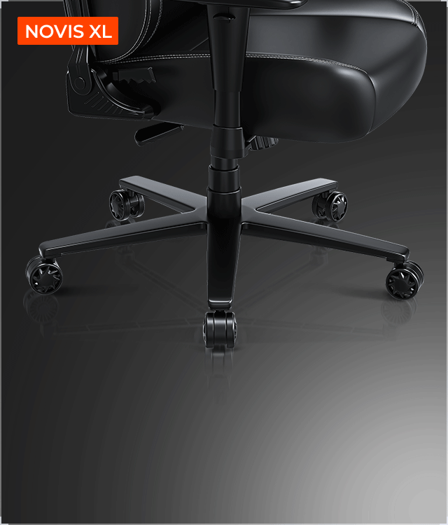 andaseat novis gaming chair with durable heavy-duty wheelbase